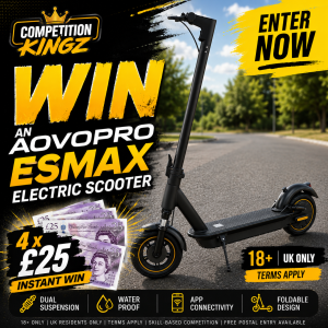 ⚡️ WIN AN AOVOPRO ESMAX ELECTRIC SCOOTER ⚡️